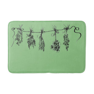 Garden Herbs Bath Mat