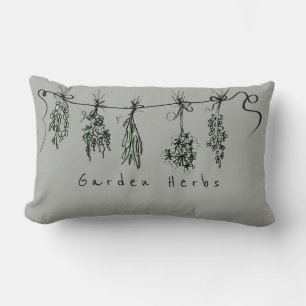 Garden Herbs Lumbar Cushion