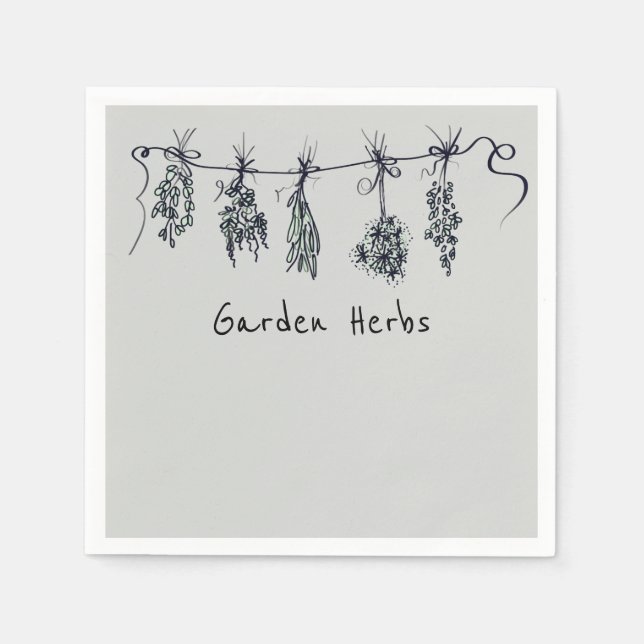 Garden Herbs Napkin (Front)
