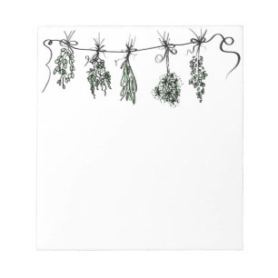 Garden Herbs Notepad