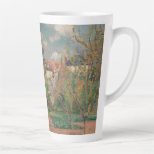Garden in Full Sunlight, Camille PIssarro, 1876 Latte Mug
