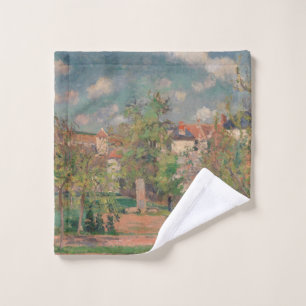 Garden in Full Sunlight, Camille PIssarro, 1876 Wash Cloth