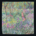Garden in Giverny by Claude Monet Bandana<br><div class="desc">Claude Monet - Garden in Giverny. Beautiful impressionism painting of a garden in Giverny by Claude Monet.</div>