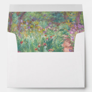 Garden in Giverny by Claude Monet Envelope