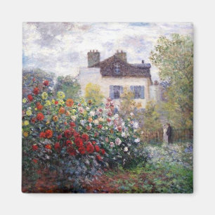 Garden in Giverny by Claude Monet Fine Art Magnet