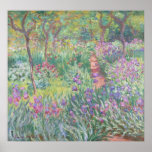 Garden in Giverny by Claude Monet Poster<br><div class="desc">Claude Monet - Garden in Giverny. Beautiful impressionism painting of a garden in Giverny by Claude Monet.</div>