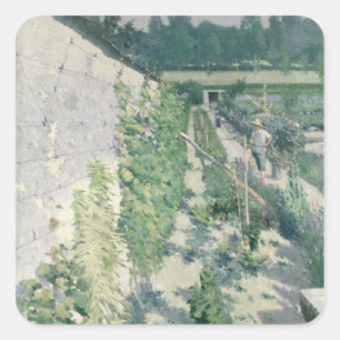 Garden in Grez, 1884 Square Sticker