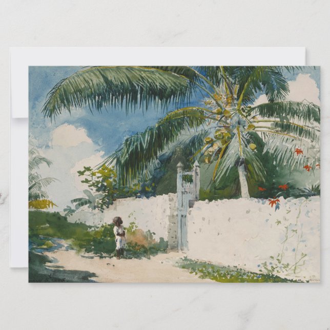 Garden in Nassau (Capital City of the Bahamas) Card (Front)