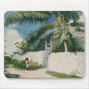 Garden in Nassau (Caribbean Art) Mouse Pad