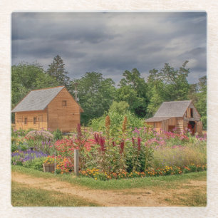 Garden in the Adirondacks Glass Coaster