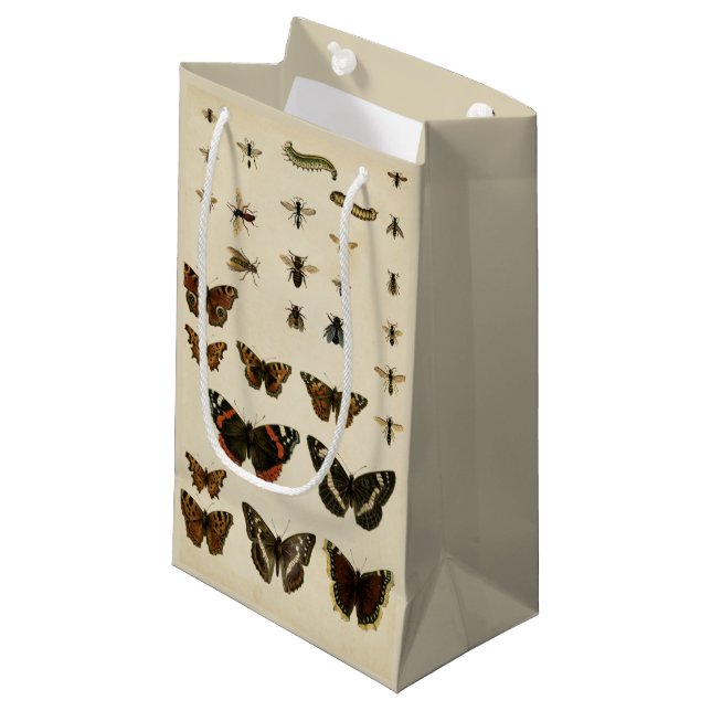 Garden Insects by Vision Studio Small Gift Bag (Front Angled)