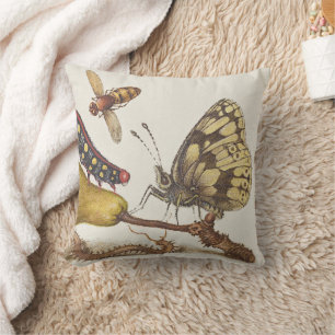 Garden Insects, Fly, Caterpillar, Pear, Centipede Cushion