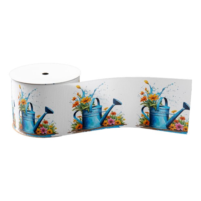 Garden inspiration  grosgrain ribbon (Spool)