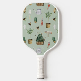 Garden inspired, plants, bees, nature outdoor pickleball paddle