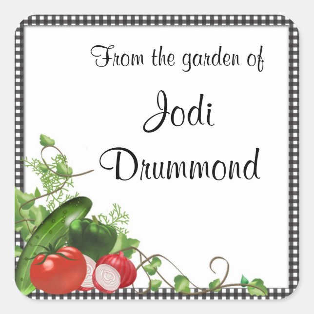 Garden Jar Stickers (Front)