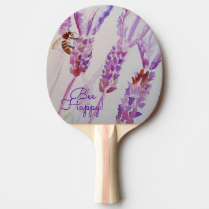 Garden Journal Lavender Bee Watercolour Notebook Ping Pong Paddle