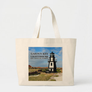 Garden Key Lighthouse, Dry Tortugas Florida Large Tote Bag