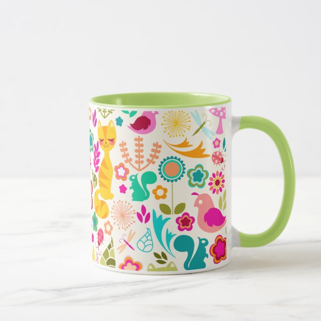 Garden Kitty Mug (Right)