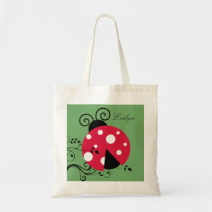 Garden LadyBug Tote Bag