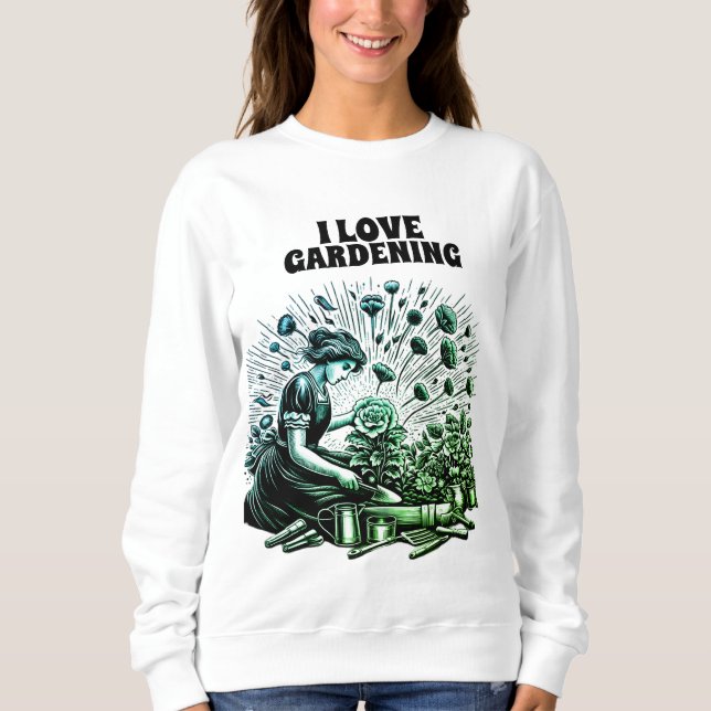Garden Lady's Afternoon  Sweatshirt (Front)