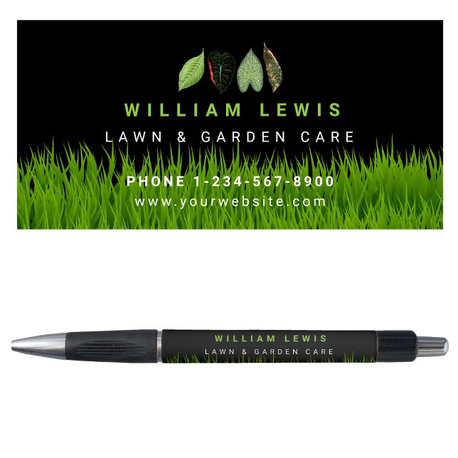Garden Lawn Care Landscaping Leaves Business Logo (Garden Lawn Care Landscaping Leaves Business Logo Pen)
