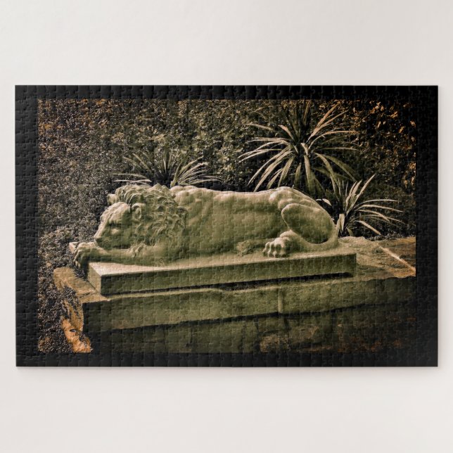 Garden Lion Jigsaw Puzzle (Horizontal)