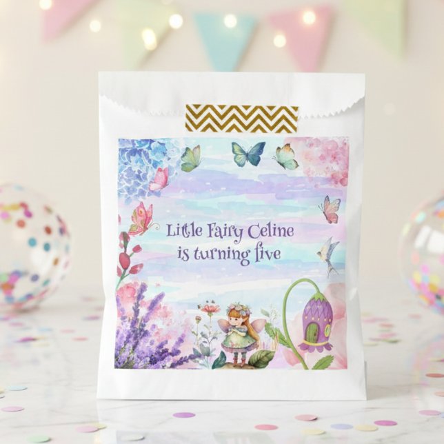 Garden little fairy birthday  favour bags (Creator Uploaded)