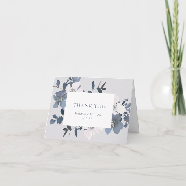 Garden Love Flat Thank You Card (Front)