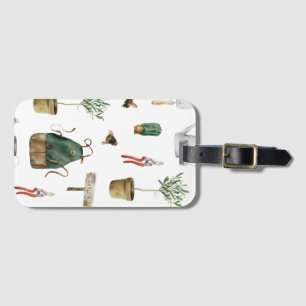 Garden lover luggage tag