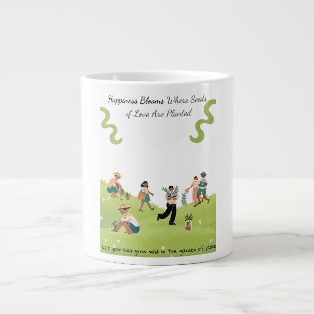 Garden Lover Mug – Nature Inspired  Coffee Cup. (Front)