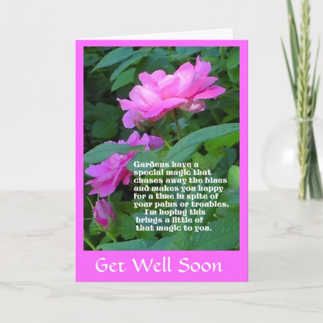 Garden Magic Get Well Card (Front)