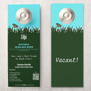Garden Maintenance Service Promotional Custom  Door Hanger
