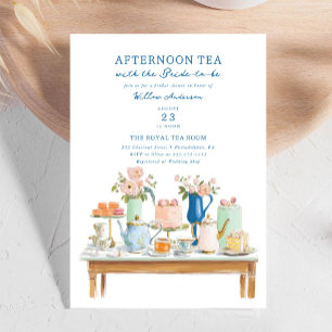 Garden Manor Painted Flowers Bridal Shower Invitation