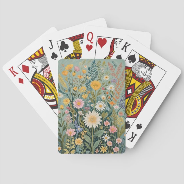 Garden Medley Playing Cards (Back)