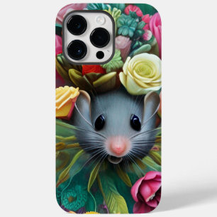 Garden Mouse Floral Abstract Art Fantasy  Case-Mat Case-Mate iPhone 14 Pro Max Case