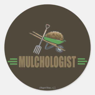 Garden Mulching Classic Round Sticker
