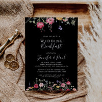 Garden Multicolor Wildflower Wedding Breakfast