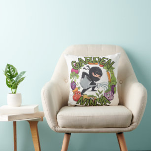 Garden Ninja Design - Fun Gardening Graphic Cushion