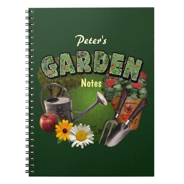 Garden Notes (customisable) Notebook (Front)