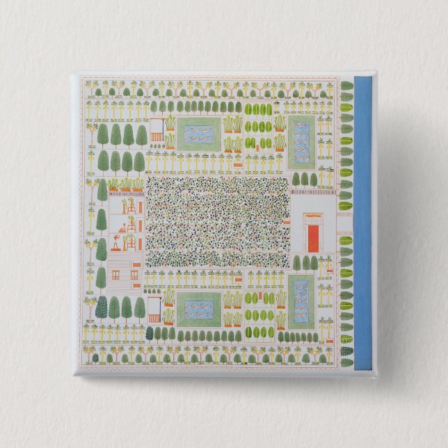 Garden of a High Ranking Egyptian Dignitary, from 15 Cm Square Badge (Front)
