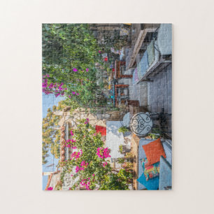 Garden of a restaurant in Alacati, Izmir, Turkey Jigsaw Puzzle