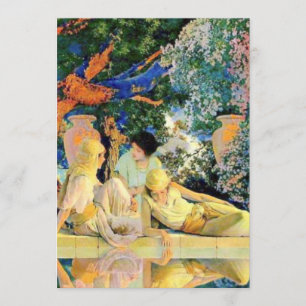 Garden Of Allah By Maxfield Parrish Invitation