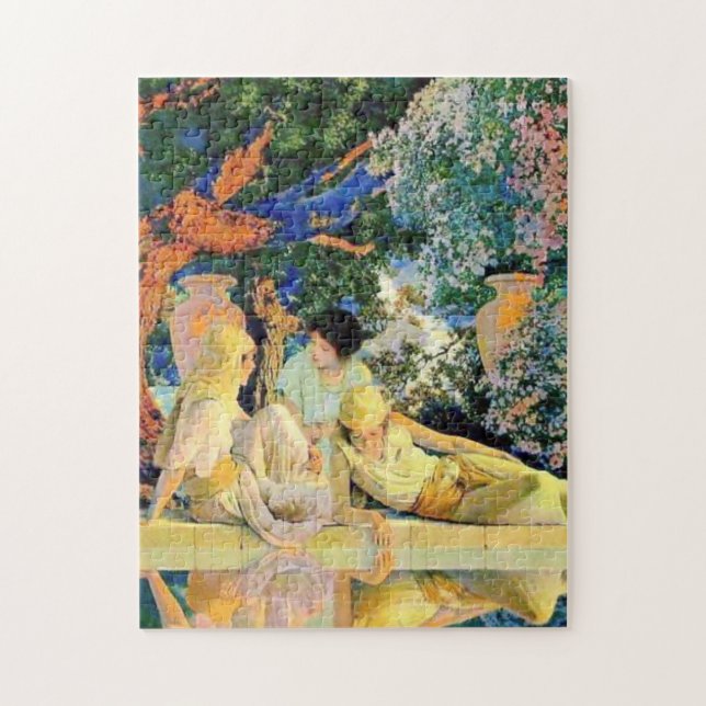 Garden Of Allah By Maxfield Parrish Jigsaw Puzzle (Vertical)