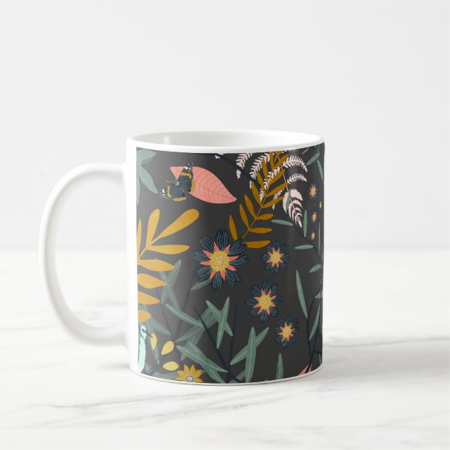 Garden of birds coffee mug (Left)
