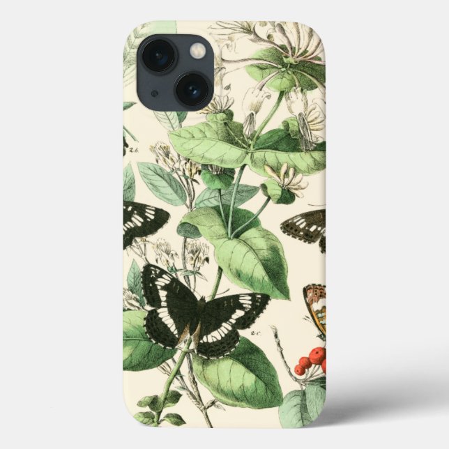 Garden of Butterflies and Flowers Case-Mate iPhone Case (Back)