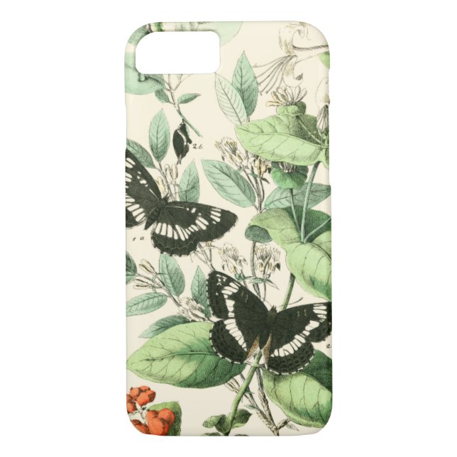 Garden of Butterflies and Flowers Case-Mate iPhone Case (Back)