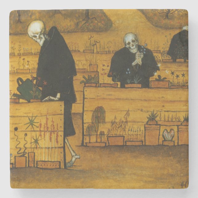 Garden of Death (by Hugo Simberg) Stone Coaster (Front)