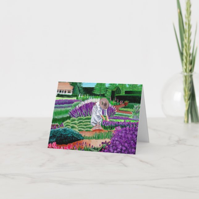Garden of Dreams fine art painting Note Cards (Front)