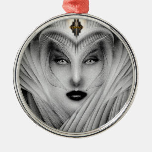 Garden Of Dreams Stone Bust Metal Tree Decoration