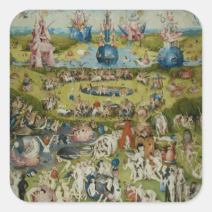 Garden of Earthly Delights, 1490-1500 Square Sticker